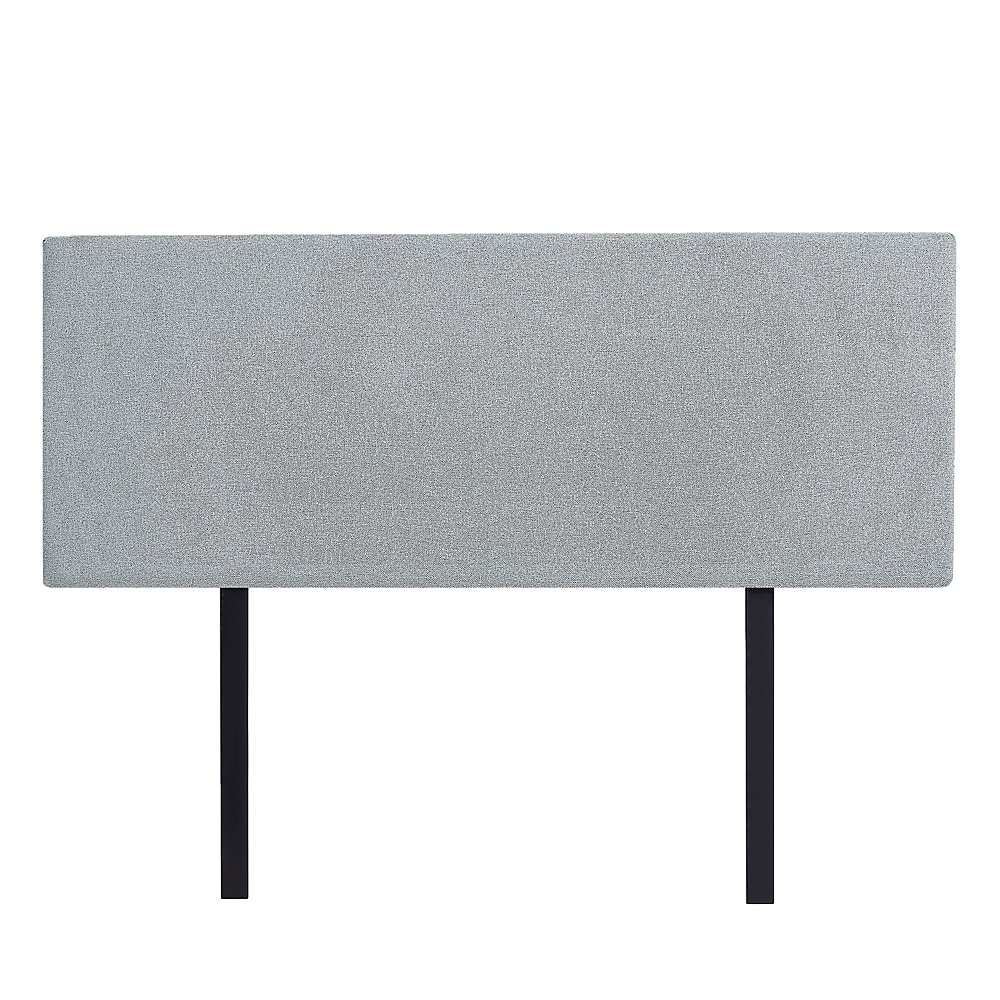 Linen Fabric Double Bed Deluxe Headboard Bedhead - Stone Grey V63-839501
