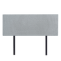Linen Fabric Double Bed Deluxe Headboard Bedhead - Stone Grey V63-839501