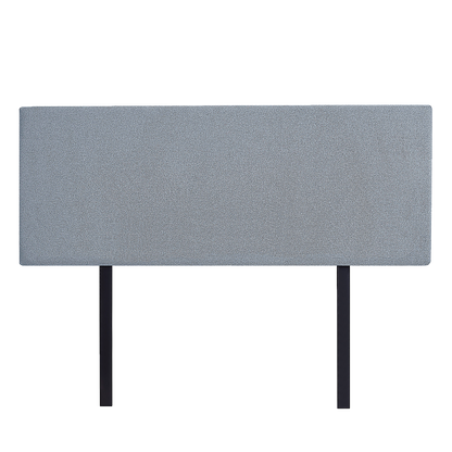 Linen Fabric Double Bed Deluxe Headboard Bedhead - Berlin Blue V63-839511