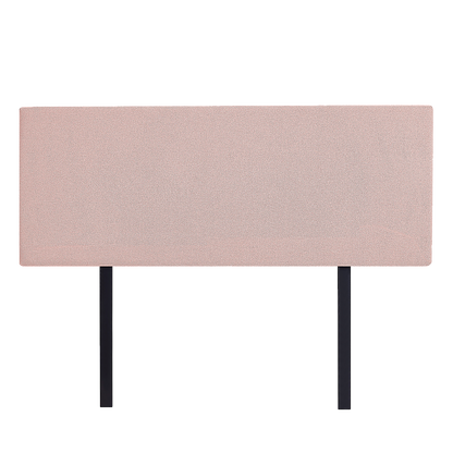 Linen Fabric Queen Bed Deluxe Headboard Bedhead - Pale Pink V63-839541