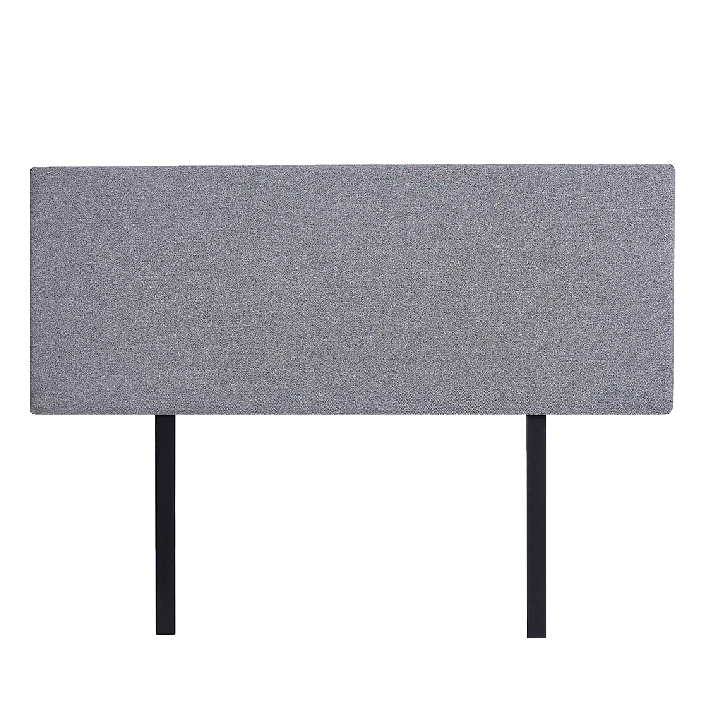 Linen Fabric Queen Bed Deluxe Headboard Bedhead - Slate Ash V63-839551