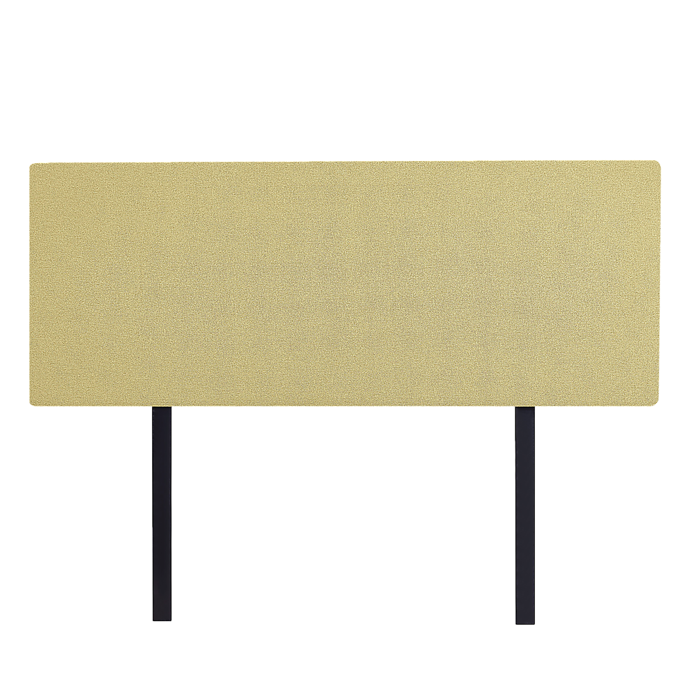 Linen Fabric Queen Bed Deluxe Headboard Bedhead - Sulfur Yellow V63-839561