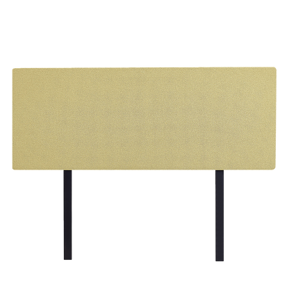 Linen Fabric Queen Bed Deluxe Headboard Bedhead - Sulfur Yellow V63-839561
