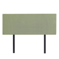 Linen Fabric Queen Bed Deluxe Headboard Bedhead - Olive Green V63-839571