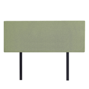 Linen Fabric Queen Bed Deluxe Headboard Bedhead - Olive Green V63-839571