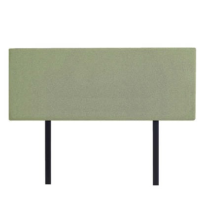 Linen Fabric Queen Bed Deluxe Headboard Bedhead - Olive Green V63-839571