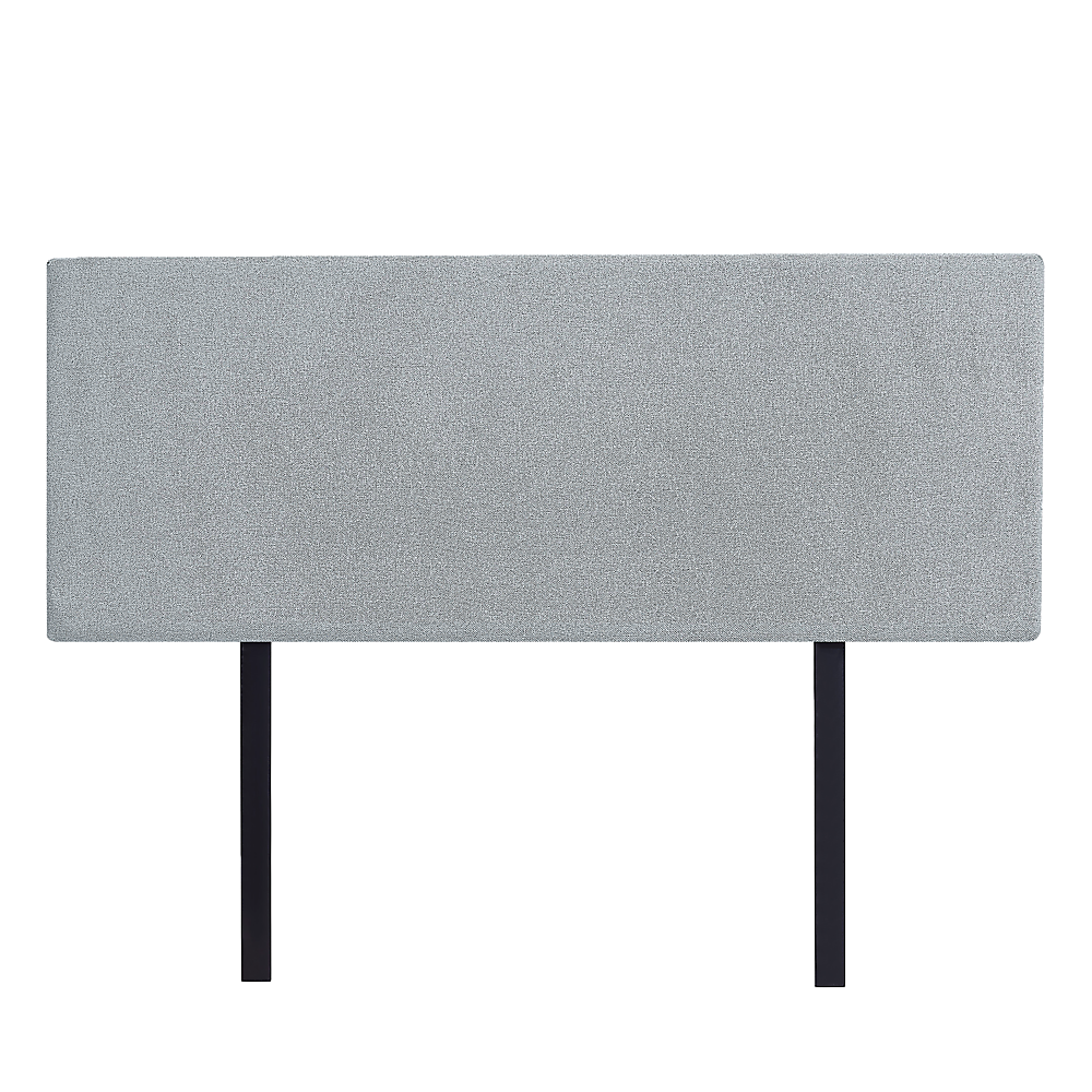 Linen Fabric Queen Bed Deluxe Headboard Bedhead - Stone Grey V63-839581
