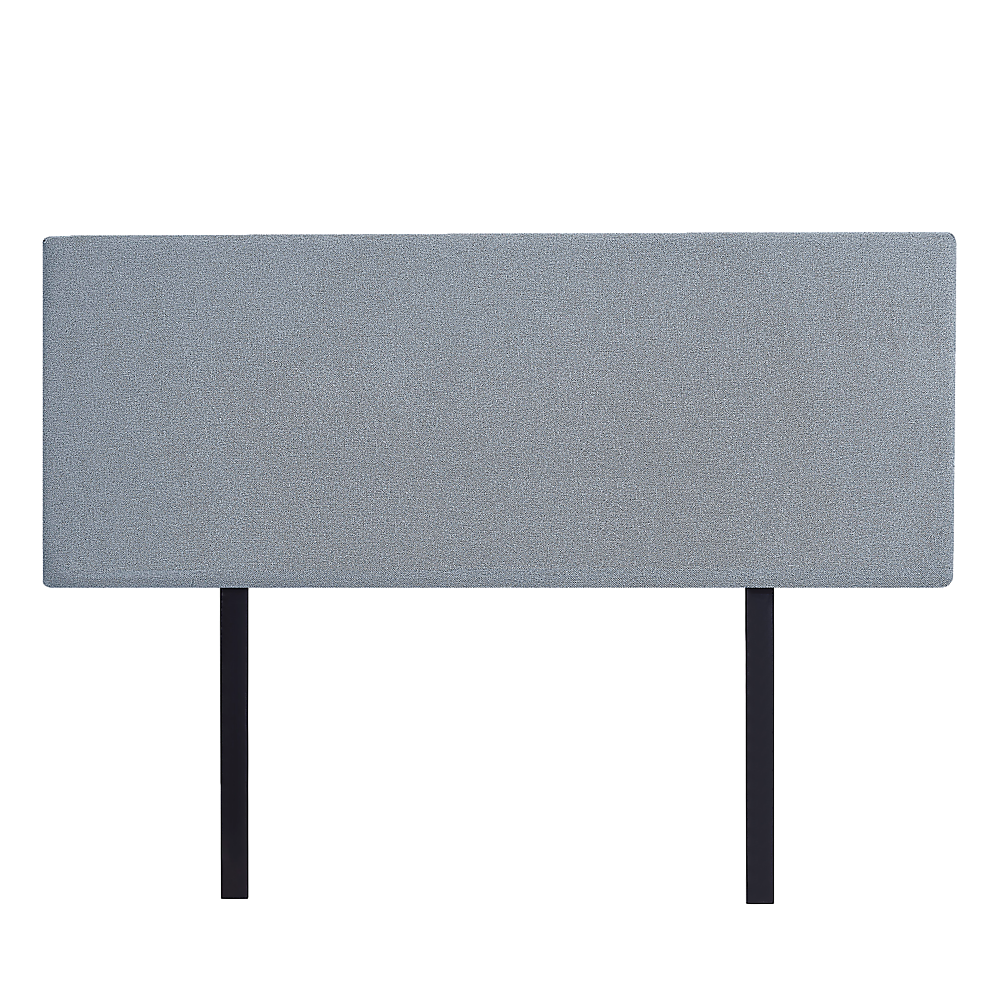 Linen Fabric Queen Bed Deluxe Headboard Bedhead - Berlin Blue V63-839591