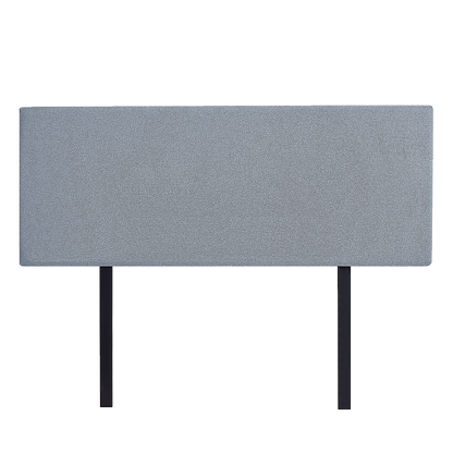 Linen Fabric Queen Bed Deluxe Headboard Bedhead - Berlin Blue V63-839591