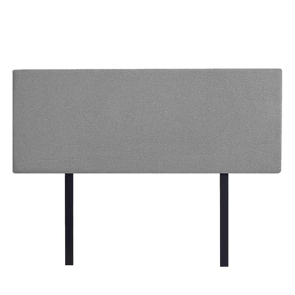 Linen Fabric Queen Bed Deluxe Headboard Bedhead - Night Ash V63-839601
