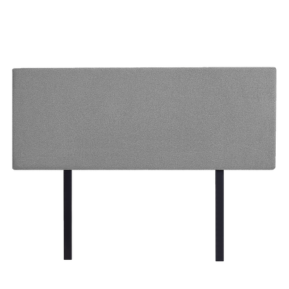 Linen Fabric Queen Bed Deluxe Headboard Bedhead - Night Ash V63-839601