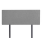 Linen Fabric Queen Bed Deluxe Headboard Bedhead - Night Ash V63-839601