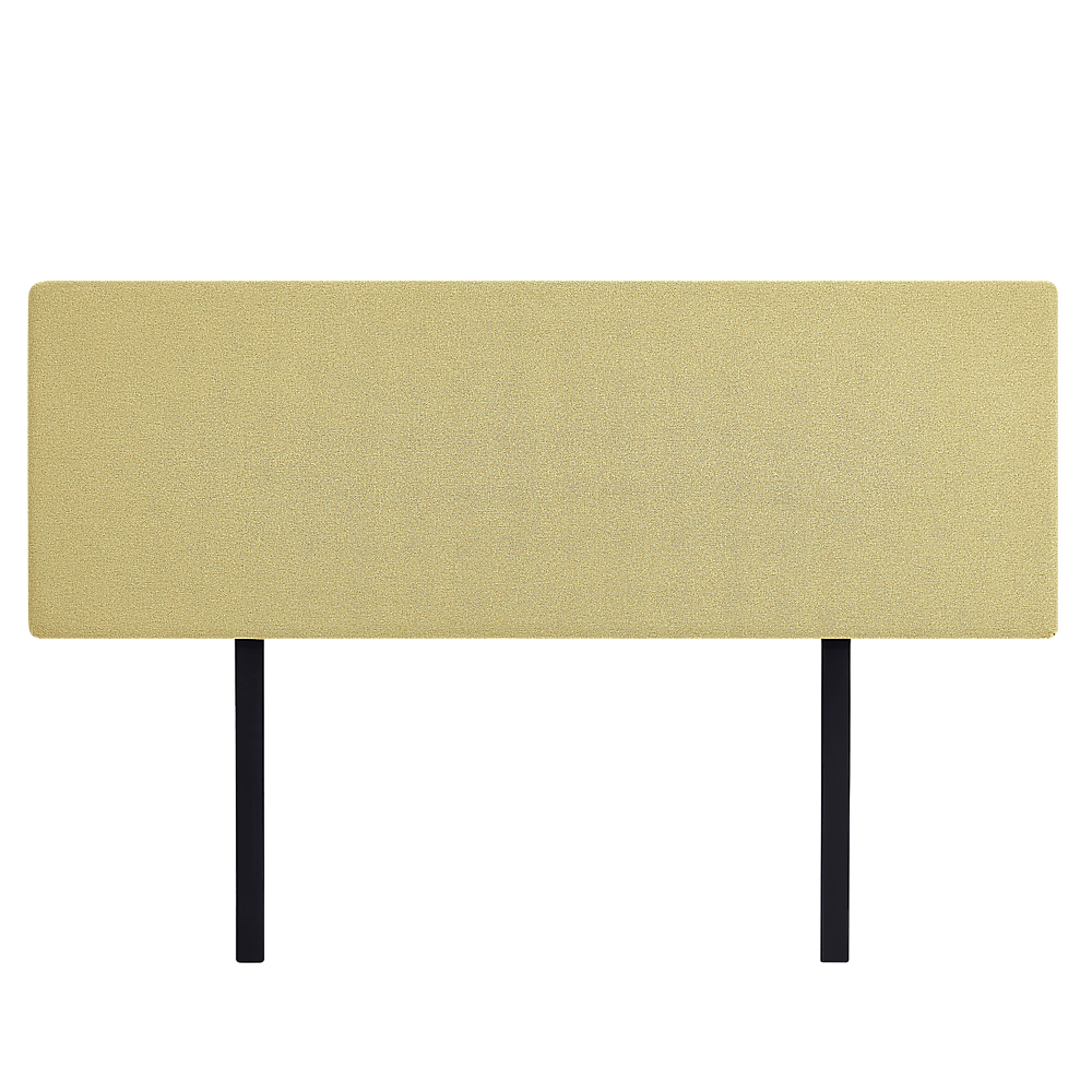 Linen Fabric King Bed Deluxe Headboard Bedhead - Sulfur Yellow V63-839641