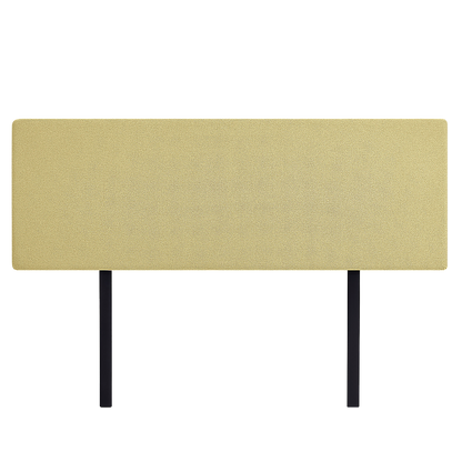 Linen Fabric King Bed Deluxe Headboard Bedhead - Sulfur Yellow V63-839641