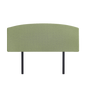 Linen Fabric Queen Bed Curved Headboard Bedhead - Olive Green V63-839811