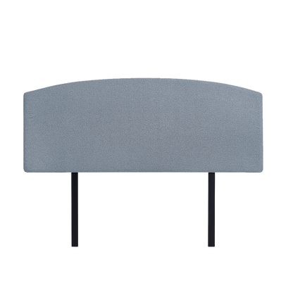 Linen Fabric Queen Bed Curved Headboard Bedhead - Berlin Blue V63-839831