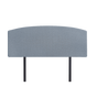 Linen Fabric Queen Bed Curved Headboard Bedhead - Berlin Blue V63-839831