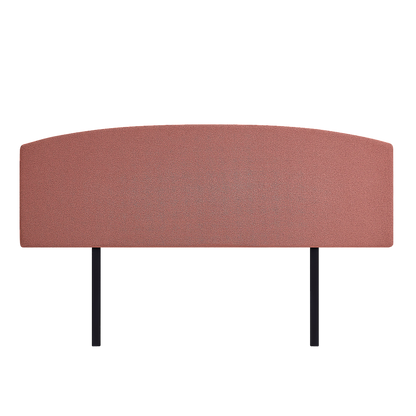 Linen Fabric King Bed Curved Headboard Bedhead - Pearl Copper Brown V63-839851