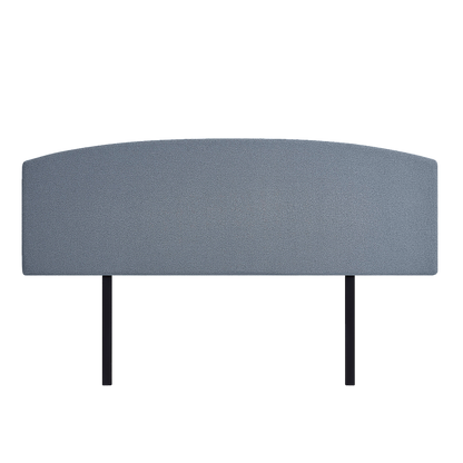 Linen Fabric King Bed Curved Headboard Bedhead - Berlin Blue V63-839911