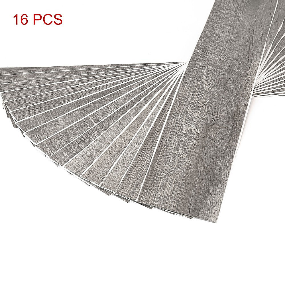 Vinyl Floor Tiles Self Adhesive Flooring Maple Look Wood Grain 16 Pack 2.3SQM
