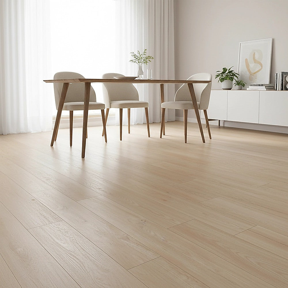 Vinyl Floor Tiles Self Adhesive Flooring Natural Light Oak Wood 16 Pack 2.3SQM
