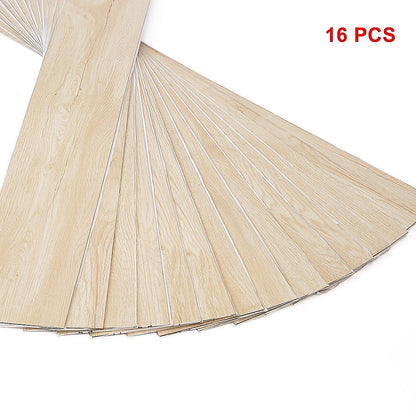 Vinyl Floor Tiles Self Adhesive Flooring Natural Light Oak Wood 16 Pack 2.3SQM