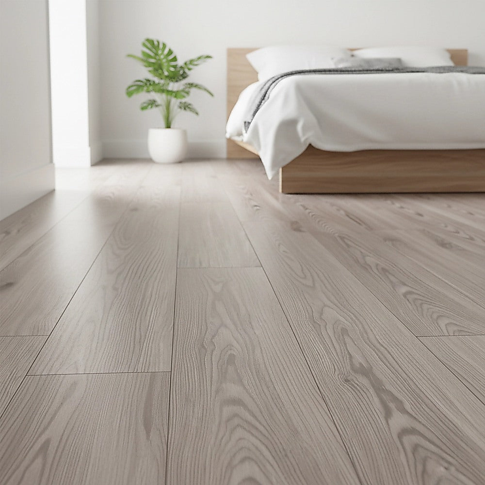 Vinyl Floor Tiles Self Adhesive Flooring Water Dyed Walnut Black Wood Grain 16 Pack 2.3SQM