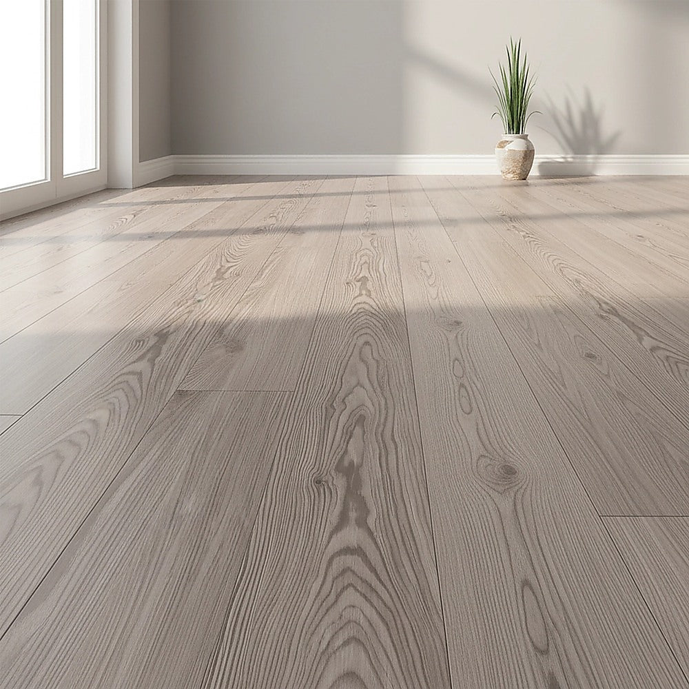 Vinyl Floor Tiles Self Adhesive Flooring Water Dyed Walnut Black Wood Grain 16 Pack 2.3SQM V63-839991
