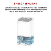 1000ML Mini Dehumidifier Portable Air Dryer Office Moisture Absorber Machine V63-840051