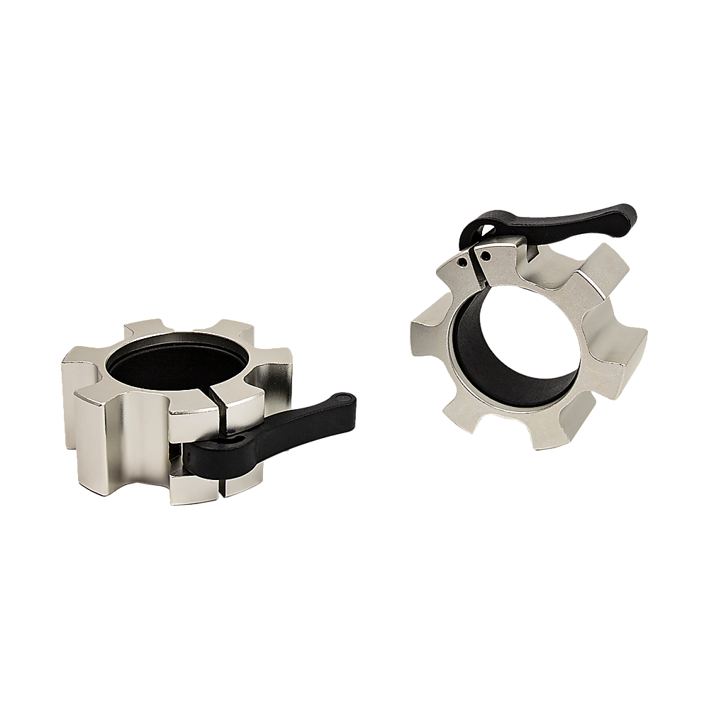 Aluminium Olympic Lock Collars Pair Barbell Clamps Clips Quick V63-840081