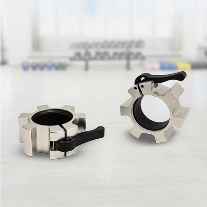 Aluminium Olympic Lock Collars Pair Barbell Clamps Clips Quick V63-840081