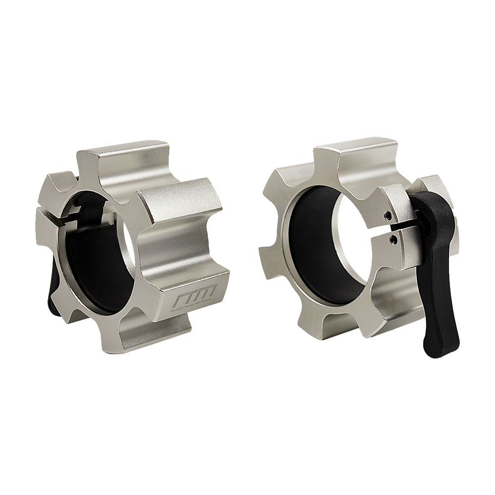 Aluminium Olympic Lock Collars Pair Barbell Clamps Clips Quick V63-840081