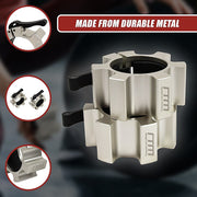 Aluminium Olympic Lock Collars Pair Barbell Clamps Clips Quick V63-840081