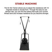 Air Ski Trainer & Stand Premium Fitness Machine V63-840091