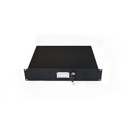 19" Rack Mount 2U Locking Drawer Pro Audio DJ Server Rack Lock Storage Cabinet V63-840141