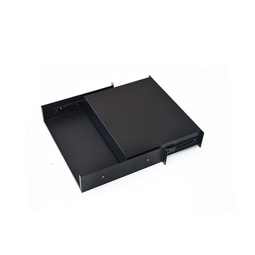 19" Rack Mount 2U Locking Drawer Pro Audio DJ Server Rack Lock Storage Cabinet V63-840141