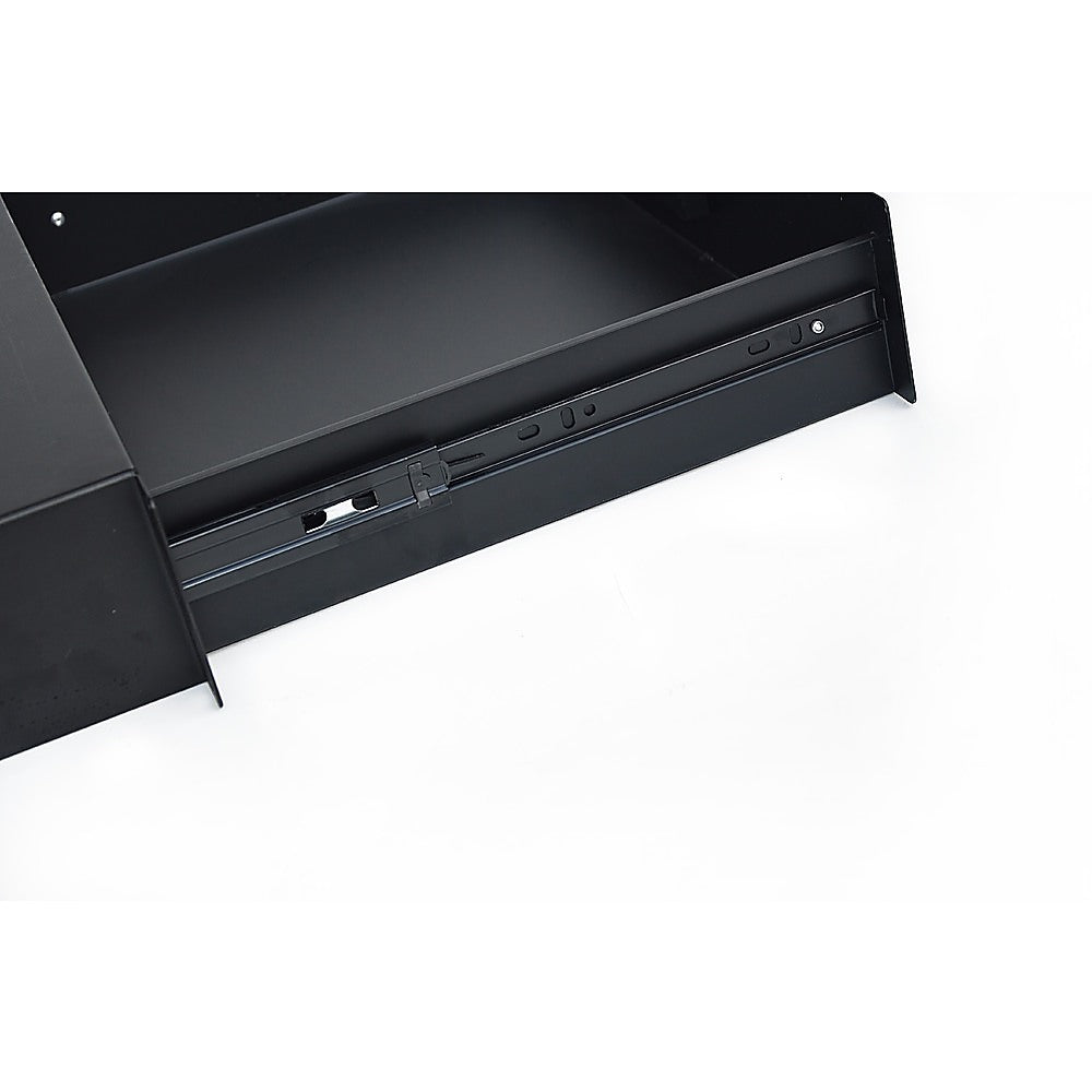 19" Rack Mount 2U Locking Drawer Pro Audio DJ Server Rack Lock Storage Cabinet V63-840141