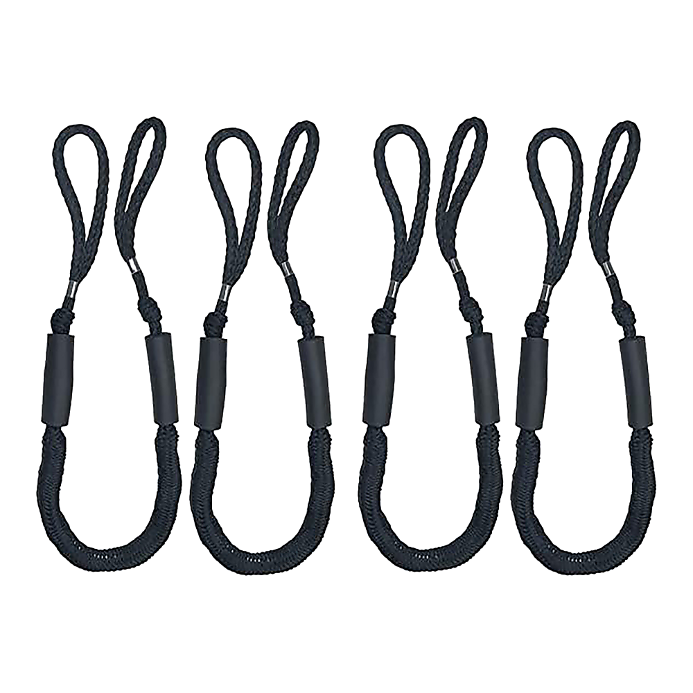 4 Pack Marine Bungee Dock Line Boat Mooring Rope Anchor Cord Stretch V63-840231