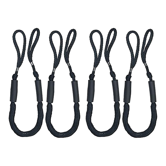 4 Pack Marine Bungee Dock Line Boat Mooring Rope Anchor Cord Stretch V63-840231
