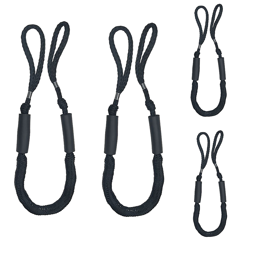 4 Pack Marine Bungee Dock Line Boat Mooring Rope Anchor Cord Stretch V63-840231