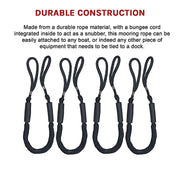 4 Pack Marine Bungee Dock Line Boat Mooring Rope Anchor Cord Stretch V63-840231