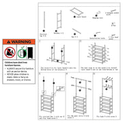 Large Wooden 5 Tiers Hat Coat Stand Clothes Shoe Rack Hanger Hooks Shelf Storage V63-840271