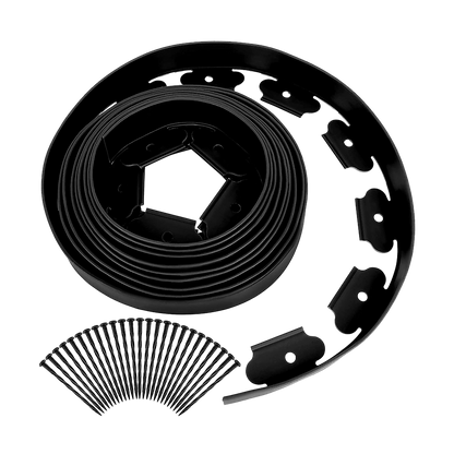 Landscape No Dig Lawn Garden Edging Kit 10m Flexible Durable Border Paver V63-840281