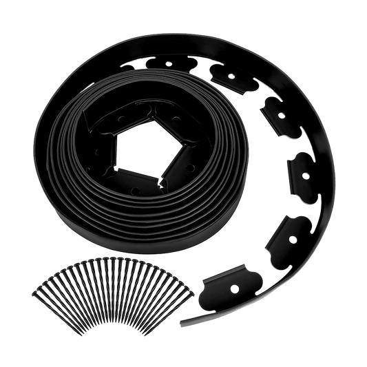 Landscape No Dig Lawn Garden Edging Kit 10m Flexible Durable Border Paver V63-840281