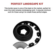 Landscape No Dig Lawn Garden Edging Kit 10m Flexible Durable Border Paver V63-840281