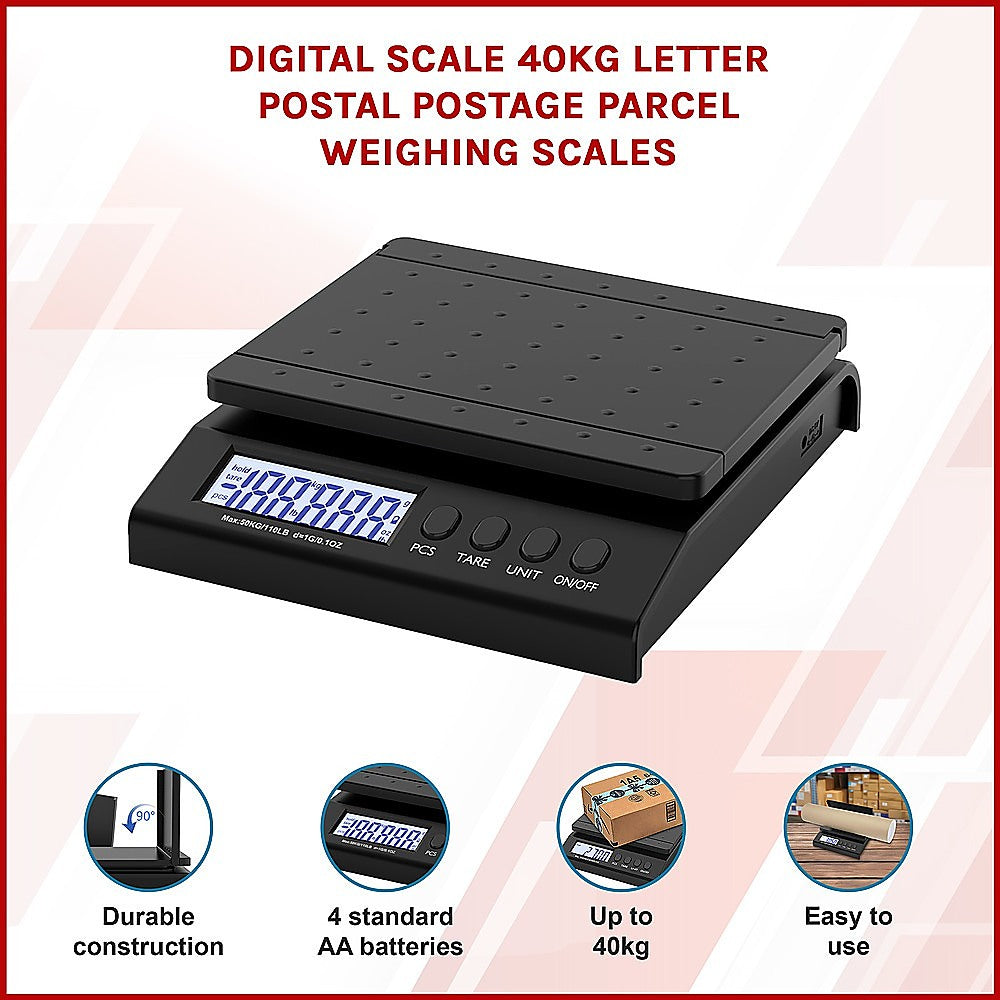 Digital Scale 40kg Letter Postal Postage Parcel Weighing Scales V63-840301