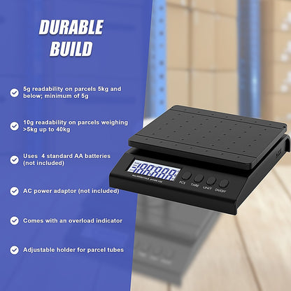 Digital Scale 40kg Letter Postal Postage Parcel Weighing Scales V63-840301
