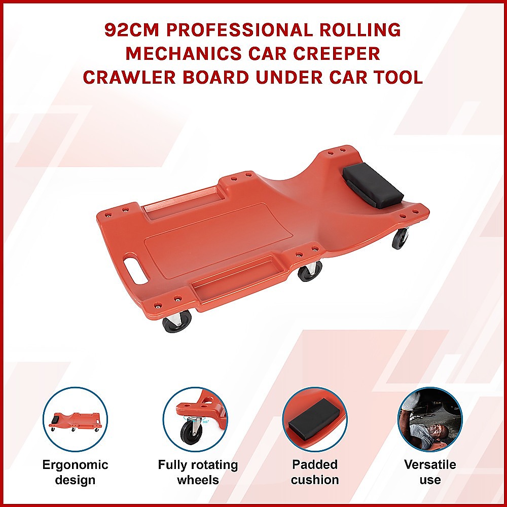 92cm Professional Rolling Mechanics Car Creeper Crawler Board Under Car Tool V63-840321