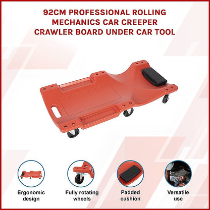 92cm Professional Rolling Mechanics Car Creeper Crawler Board Under Car Tool V63-840321