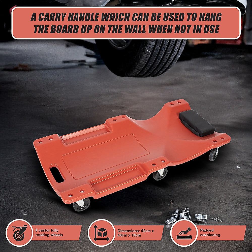 92cm Professional Rolling Mechanics Car Creeper Crawler Board Under Car Tool V63-840321